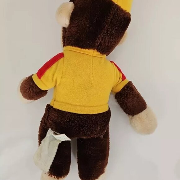 Knickerbocker Curious George Plush Monkey Yellow Hat Shirt 14" Stuffed Animal - Picture 3 of 11